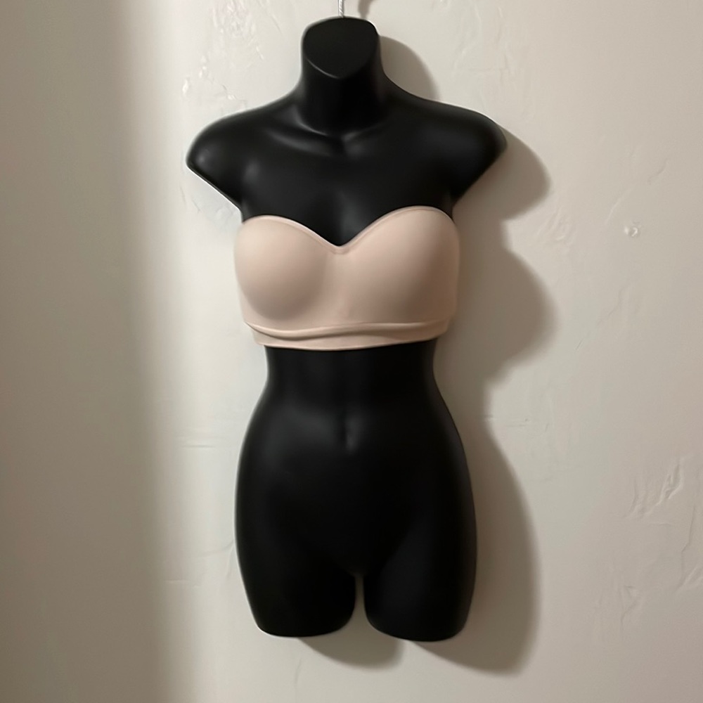 Auden nude push-up bandeau bra size M